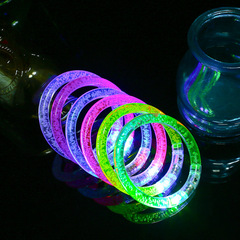 Luminous Acrylic Bracelet Rainbow Light LED Bracelet Bubble Bracelet Promotion Scan QR Code Gift Manufacturer Direct Sale