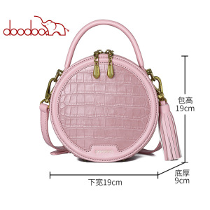 小众女包包2020新款夏时尚百搭鳄鱼纹小圆包单肩斜挎女手提包bags