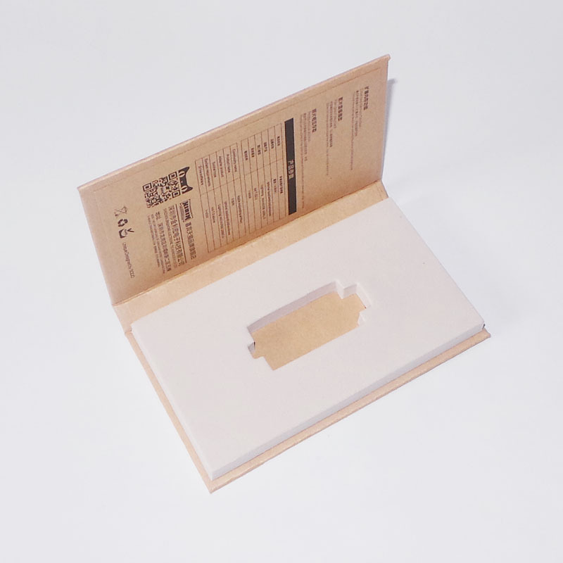 Customized iphone U disk cartridge Kraft paper Turn page Mini packing Cardboard box Imprint LOGO