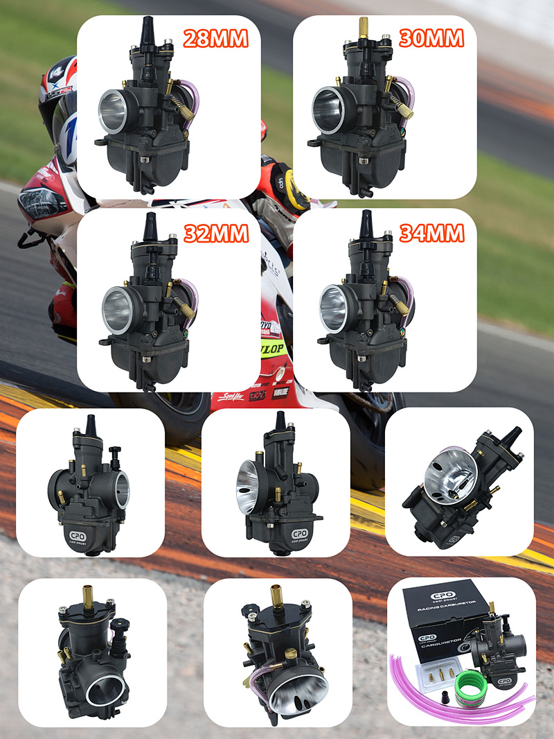 Cross-Border Brand Motorcycle Modified Carburetor Cpo B Racing Racing Pwk28 30 32 34mm Carburetor