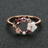 Accessory, golden ring, jewelry, Aliexpress, flowered, pink gold