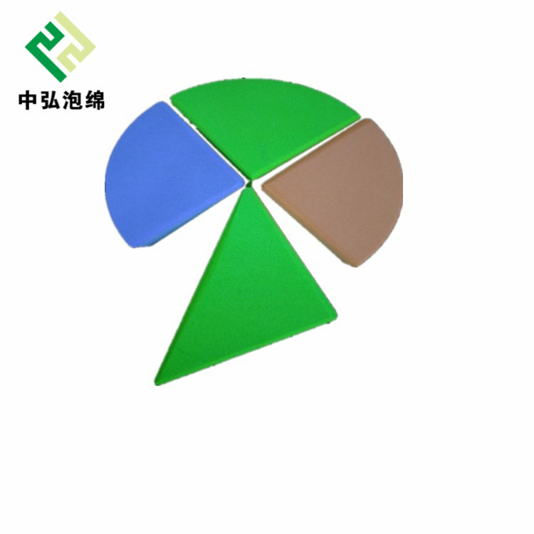 EVA积木圆柱拼装幼儿益智玩具  eva三角形圆形多种组合早教拼图