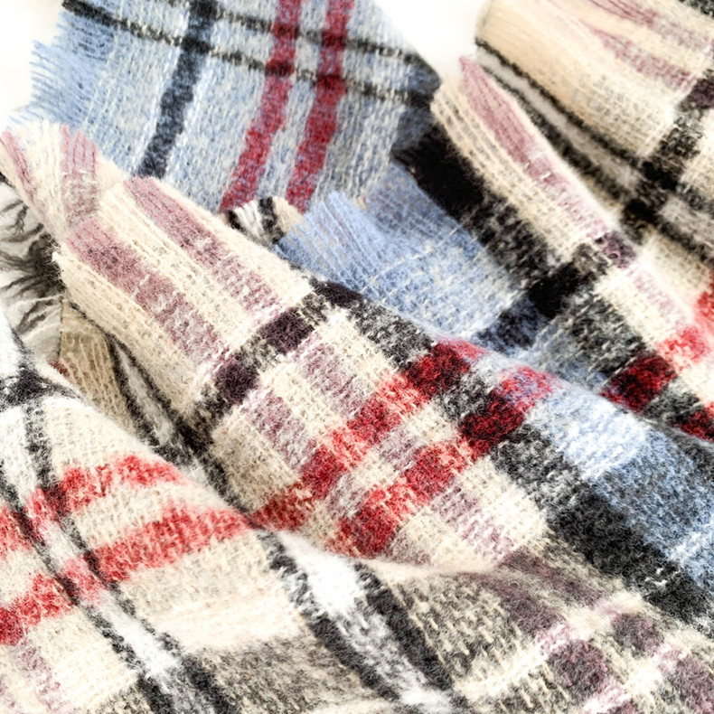 Capa a cuadros con capucha unisex otoño invierno poncho_voghion.com