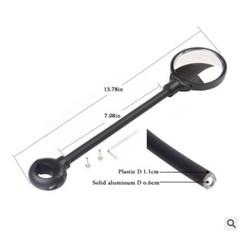 DRCK HROS Soft Tube Bike Rearview Mirror, Mountain Bike Handlebar Mirror