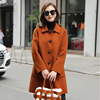 Double-sided it Cashmere coat 2019 Autumn and winter new pattern Korean Edition High-end Mid length version Caramel Woolen coat