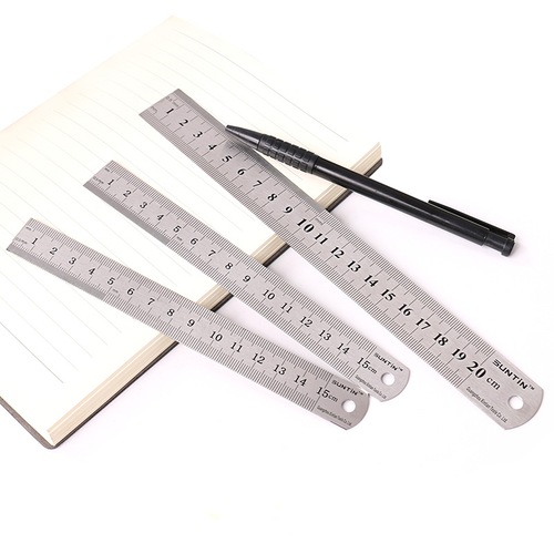Steel ruler 1 meter stainless steel ruler thickened long steel ruler 30cm/50/60/1.5 meters 2 meters iron ruler small