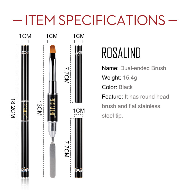 rosalind延長(zhǎng)膠筆 兩用光療筆快速延長(zhǎng)液美甲筆指甲延長(zhǎng)膠筆刷