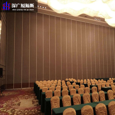 酒店隔断包厢活动隔墙隔音移动隔断折叠门收缩饭店活动隔断墙批发|ms