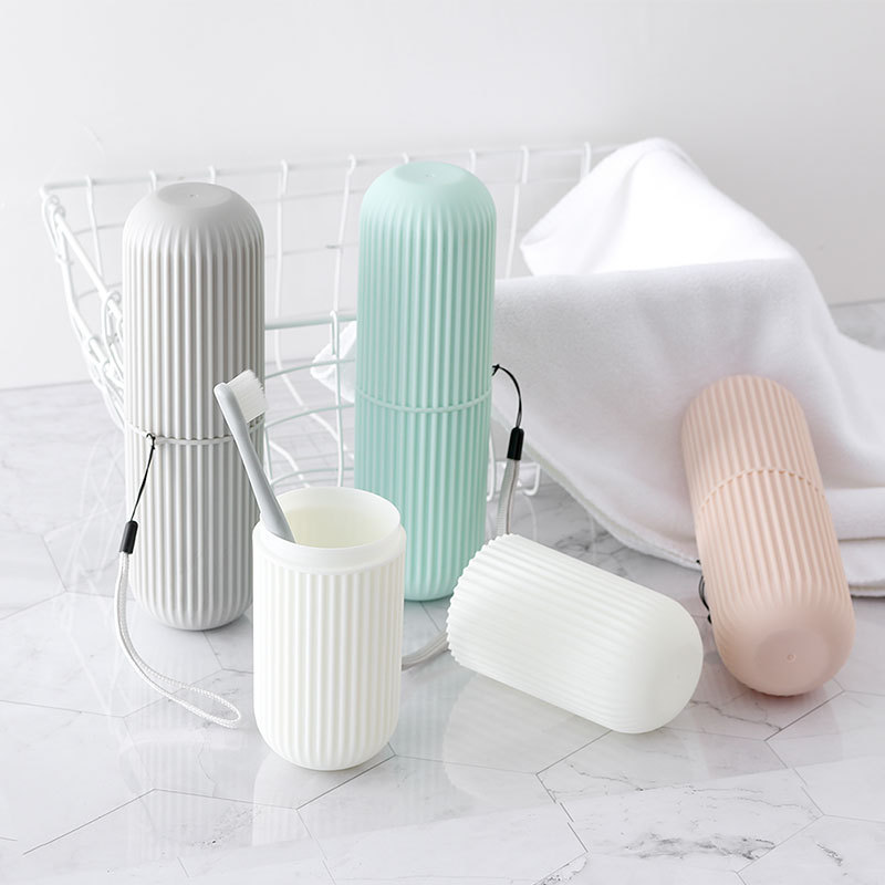 厂家直销户外旅行波纹漱口杯便携式牙刷收纳洗漱套装牙刷盒|ru