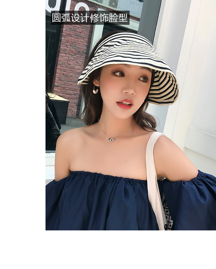 Fashion Cover Face Foldable Quick-drying Empty Top Hat display picture 12