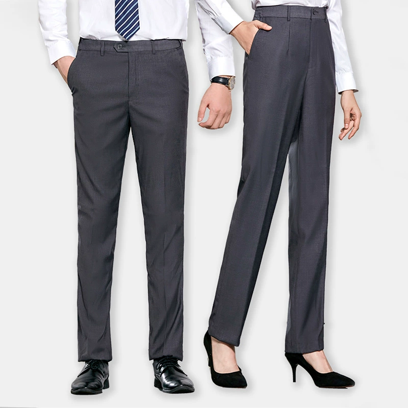 Костюм брючный женский зимний Новый 2023 Корейская версия профессиональных брюк мужские и женские с формальными черными прямыми брюками оптом