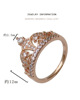 Accessory, golden wedding ring, light luxury style, pink gold, wholesale