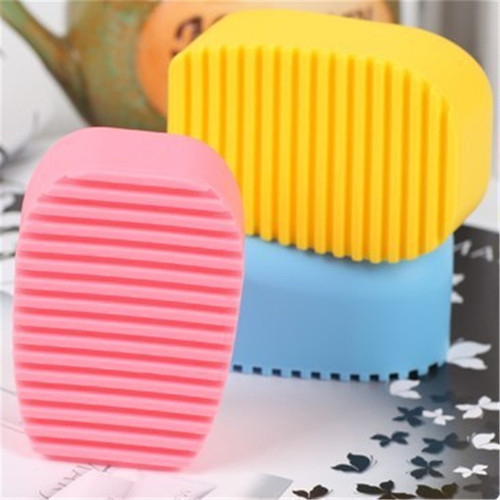 Factory direct sales super popular hand-held candy color mini silicone laundry brush washboard lightweight cleaning brush