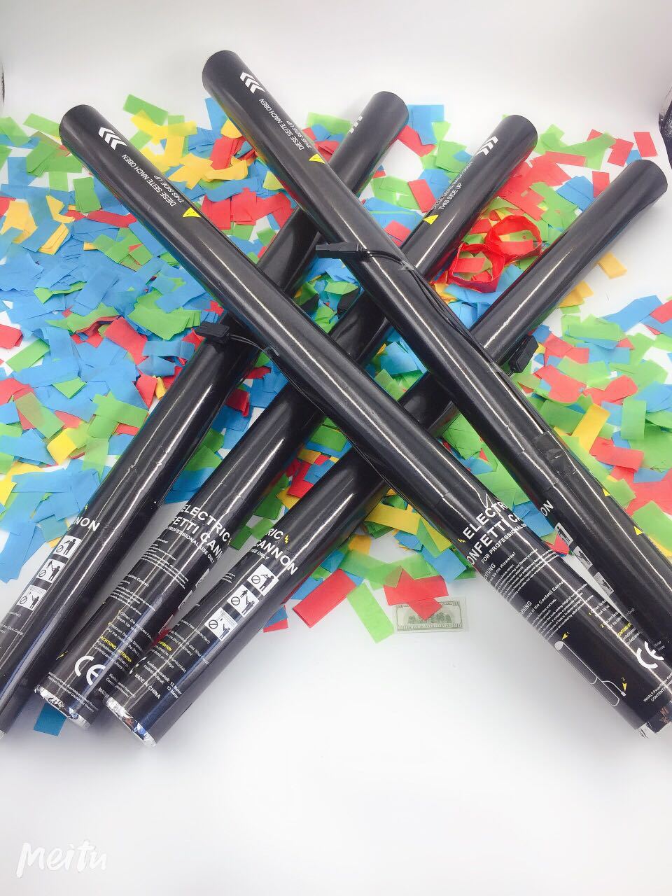 电子阻燃礼炮弹 酒吧气氛道具 电子礼炮枪 白色彩色 电子礼花礼炮