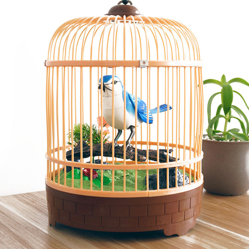 [Voice Controlled Bird Collection] [507 Eight Models] Simulation Birdcage Children's Toys Sensor Floor Toys Wholesale