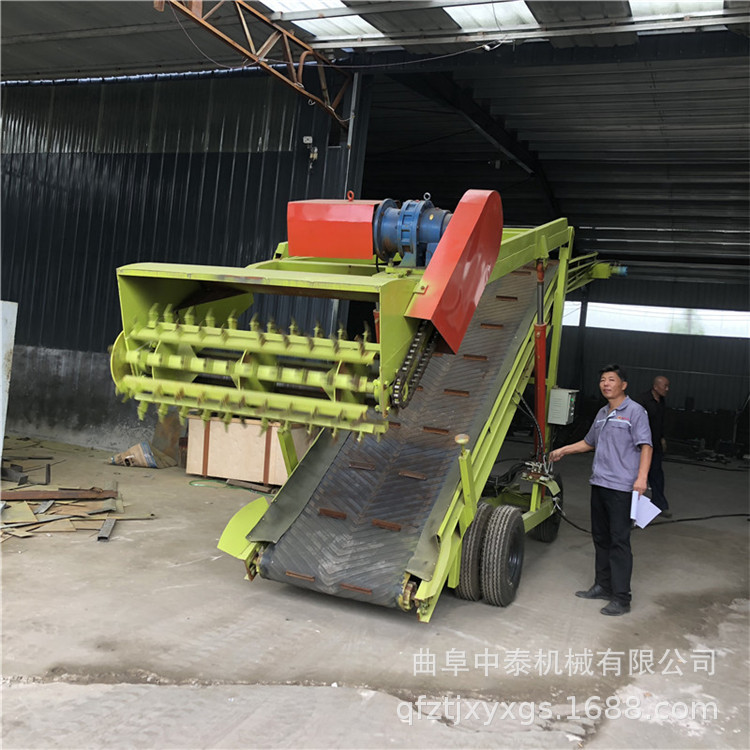 石家庄青贮取料机 液压升降高空扒草机