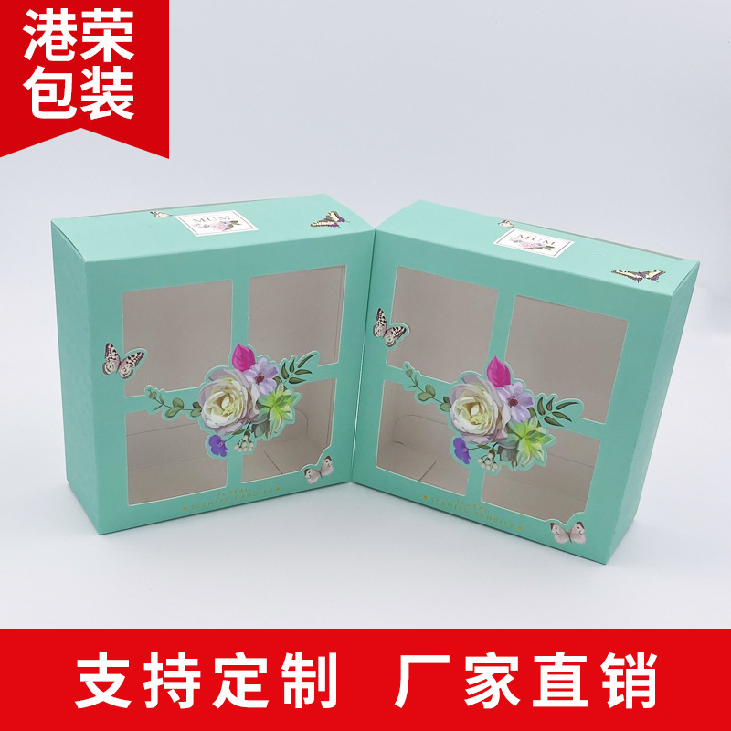 义乌厂家直销包装盒纸盒白卡纸贴PVC天窗彩盒质量稳定专业制作