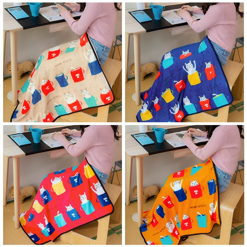 Flannel cartoon Japanese coral children's double-sided duvet, wholesale