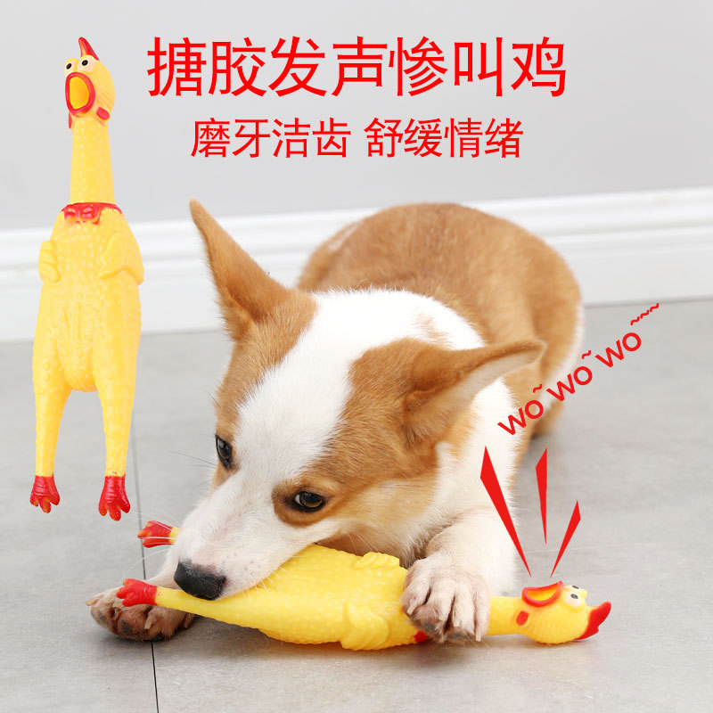 Manufactor Direct selling Dogs Vocalization train Toys Screaming Chicken Despair Fighting Screaming Chicken 31cm medium , please