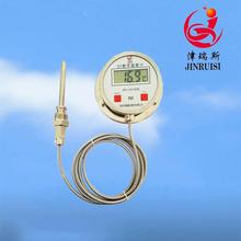压力式数显双金属温度计金属线数字温度计化工温度计不锈钢温度表