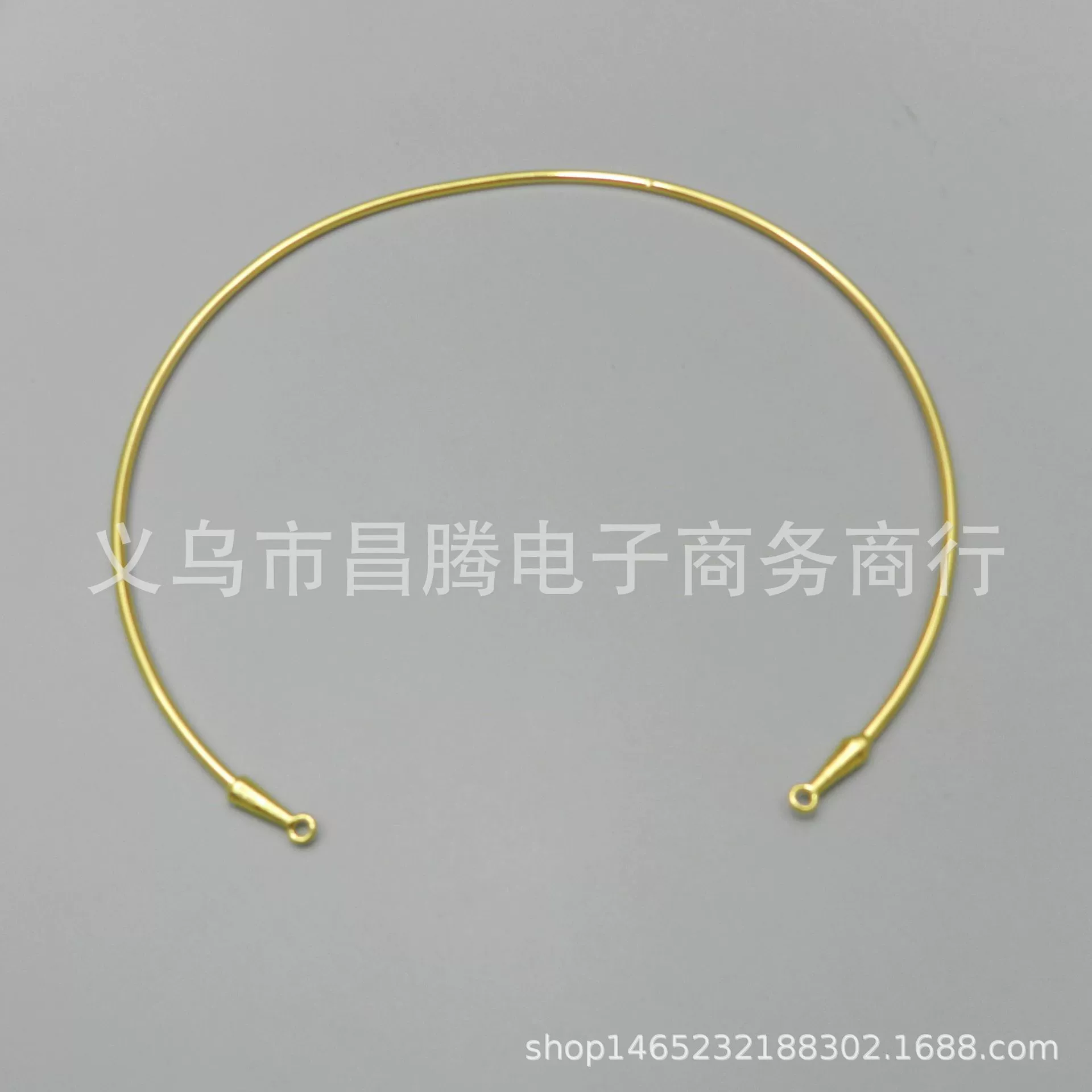 Цветной удерживающий Воротник шейный круг толщиной 2,5 мм Диаметр 140 мм металлическое Открытое кольцо DIY ювелирные аксессуары материал ручной работы