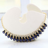 Crystal, short chain for key bag , accessory, necklace, dress, European style, Korean style