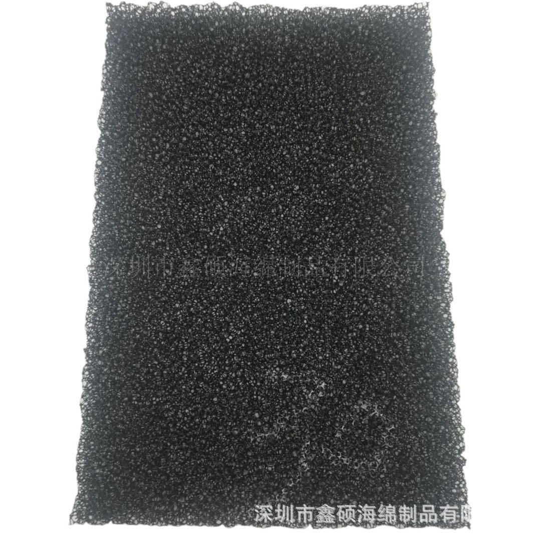 高爆过滤海绵 各种活性炭过滤海绵 防尘网状爆破棉粗孔棉