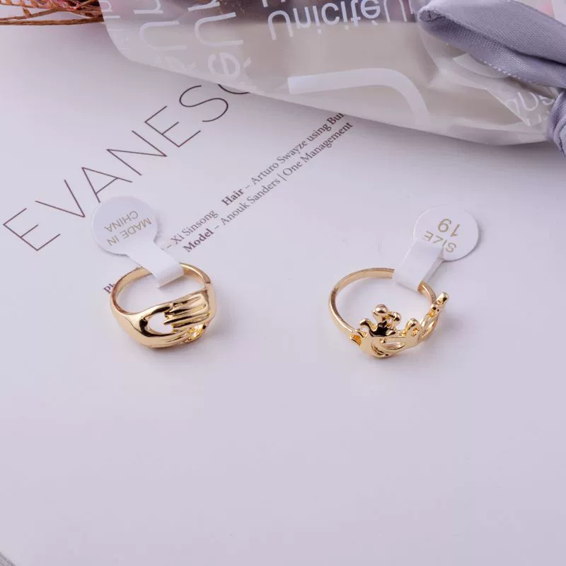 Fashionable ring, accessory, jewelry, simple and elegant design, micro incrustation