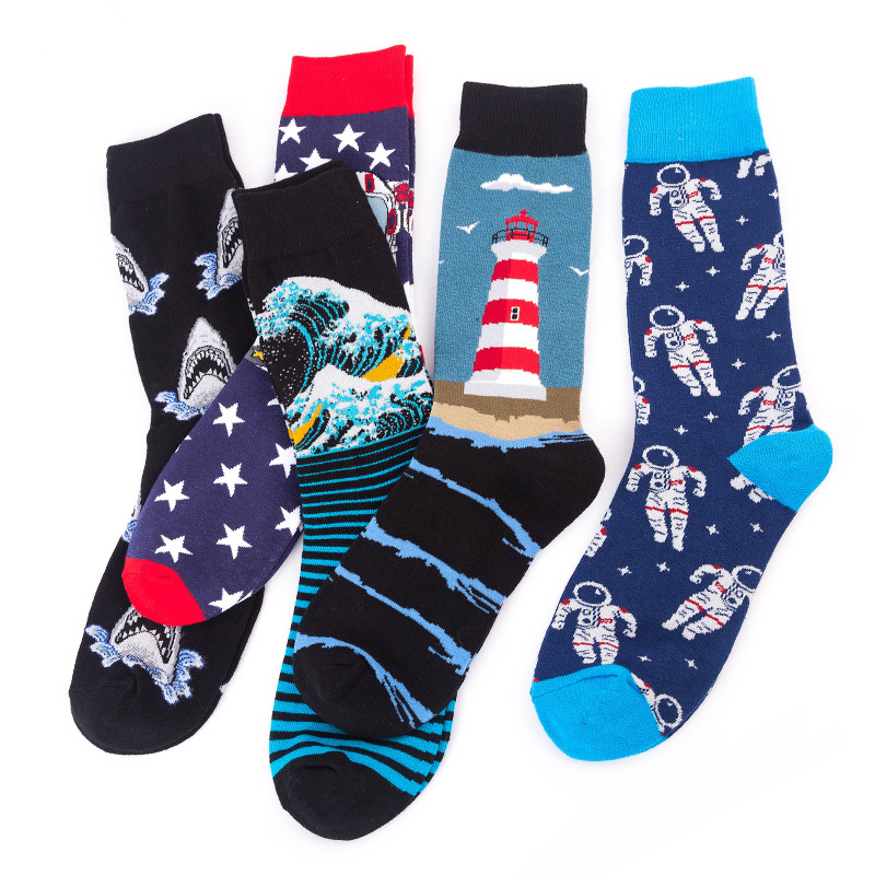 Spring And Autumn Trend Socks Europe And America Adult Tide Socks Men Ins Tide Brand Socks
