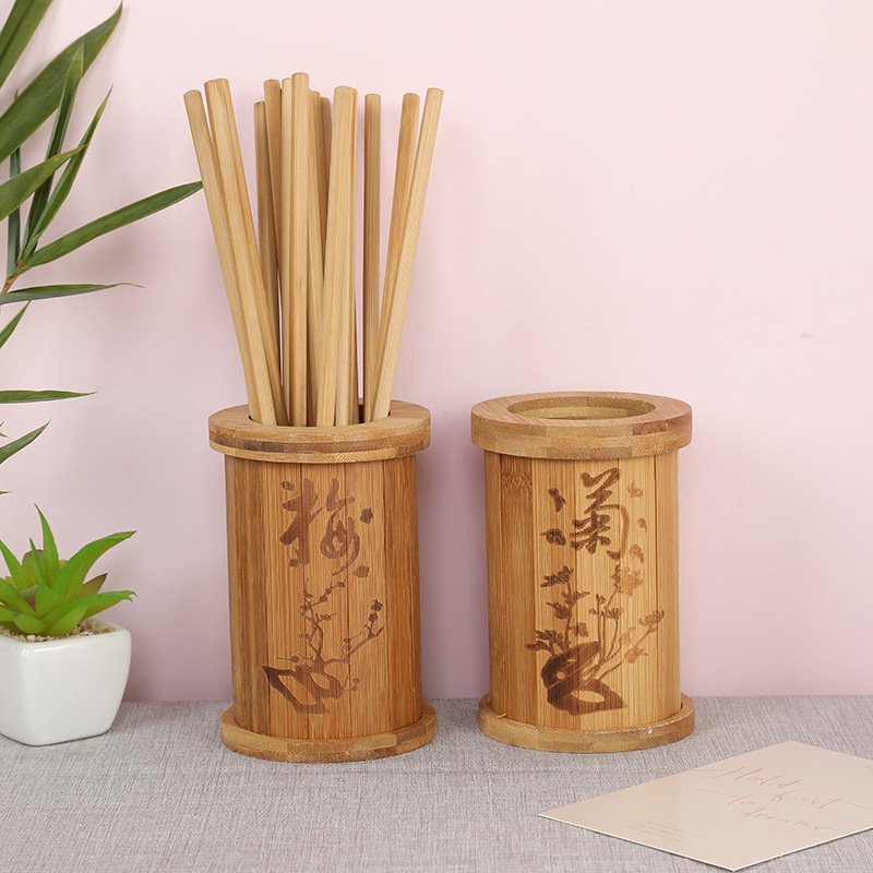 B Unpainted Bamboo Chopsticks Alishan Printed Chopsticks Holder…