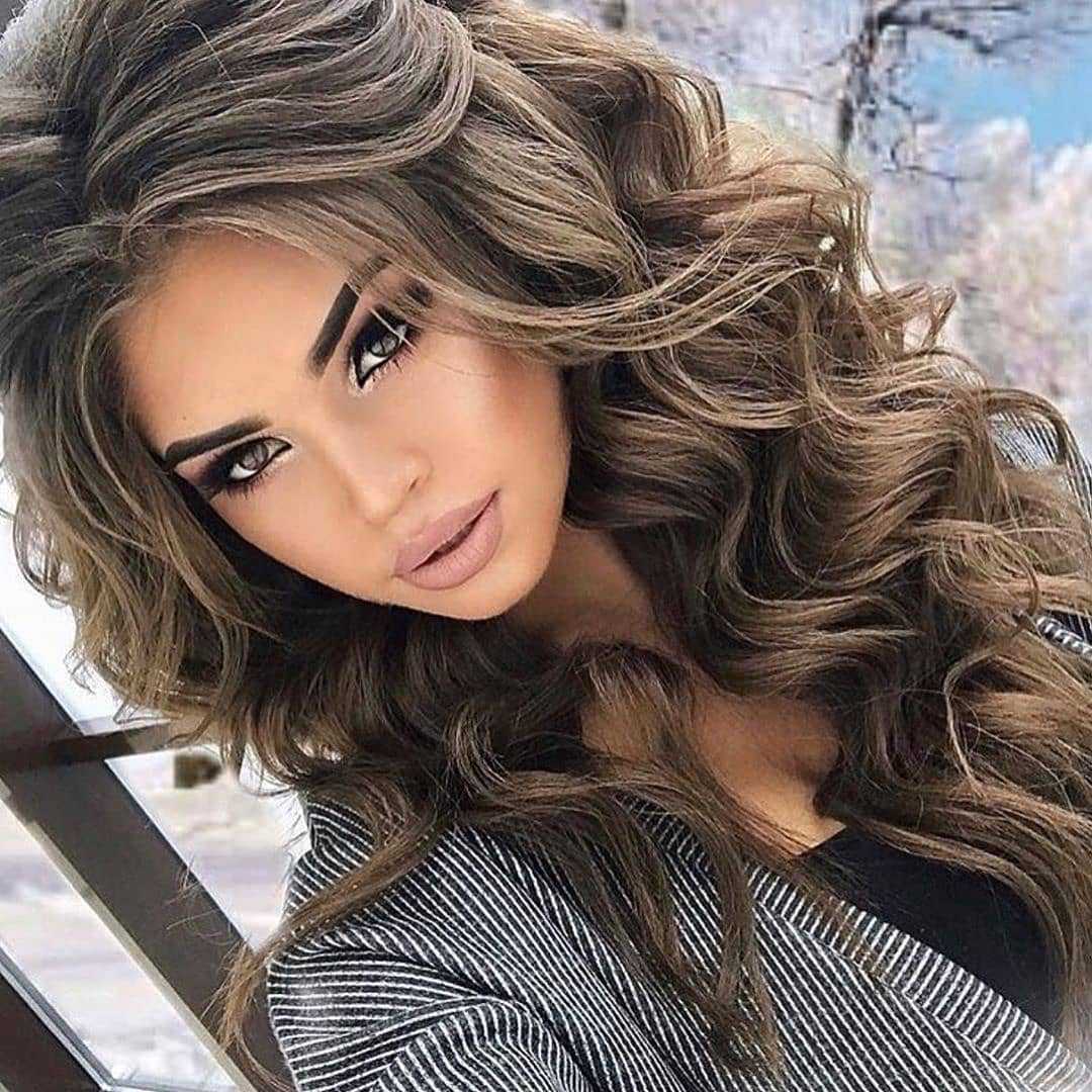 amazon hot wig european and american women mixed brown big wave medium