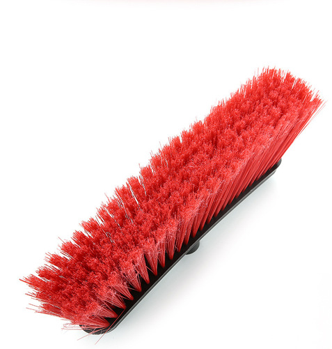 Broom head foreign trade soft bristle brush household straight broom plastic velvet broom solid color can be equipped with wooden pole source goods