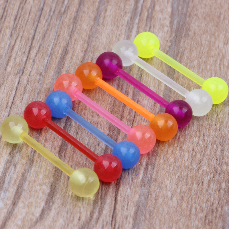 Labret piercing jewelry detail image
