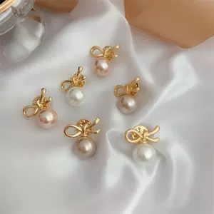 (Оптовые продажи), элегантная брошь из жемчуга с бантиком, матовое защитное белье на лацкан, 2019, простой и элегантный дизайн, французский стиль