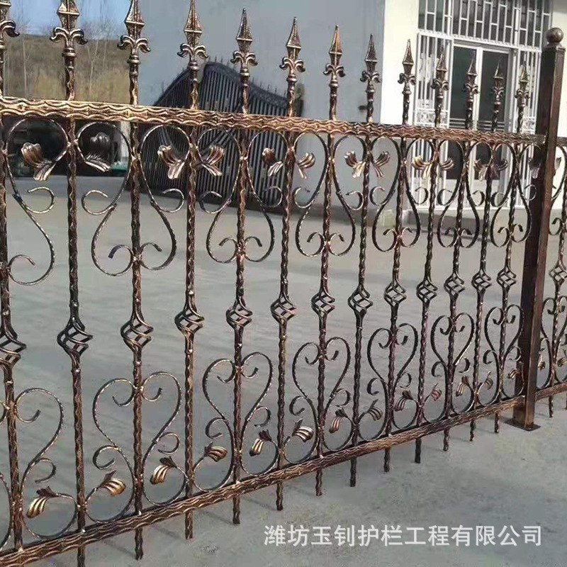 铁艺栏杆 厂家批发小区庭院铁艺护栏 别墅铸铁护栏 庭院围栏