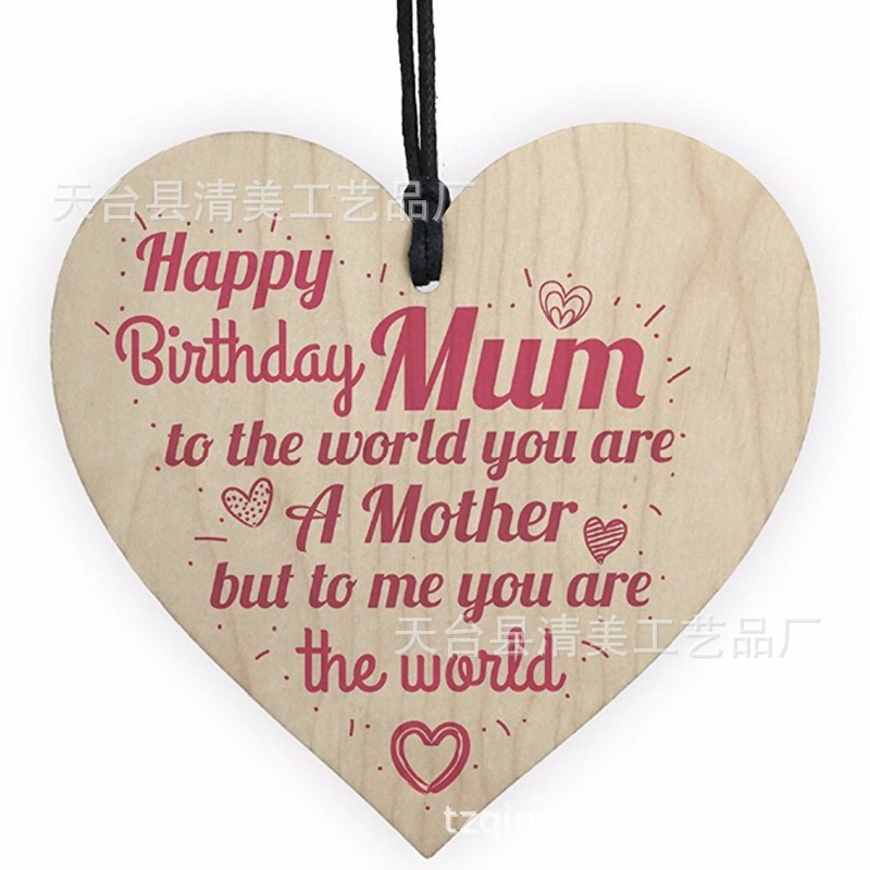 40 estilos nuevo 100mm amor madera chip colgante 1 Pack