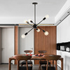 Creative minimalistic line ceiling lamp for living room for bedroom, Amazon, American style