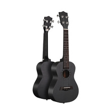 23寸尤克里里ukulele安德魯黑色款桃花芯26四弦琴小吉他批發