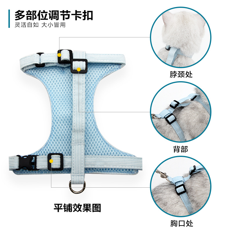 防挣脱拴猫绳背心工字型胸背带套装日式和风猫牵引绳溜猫绳猫用品