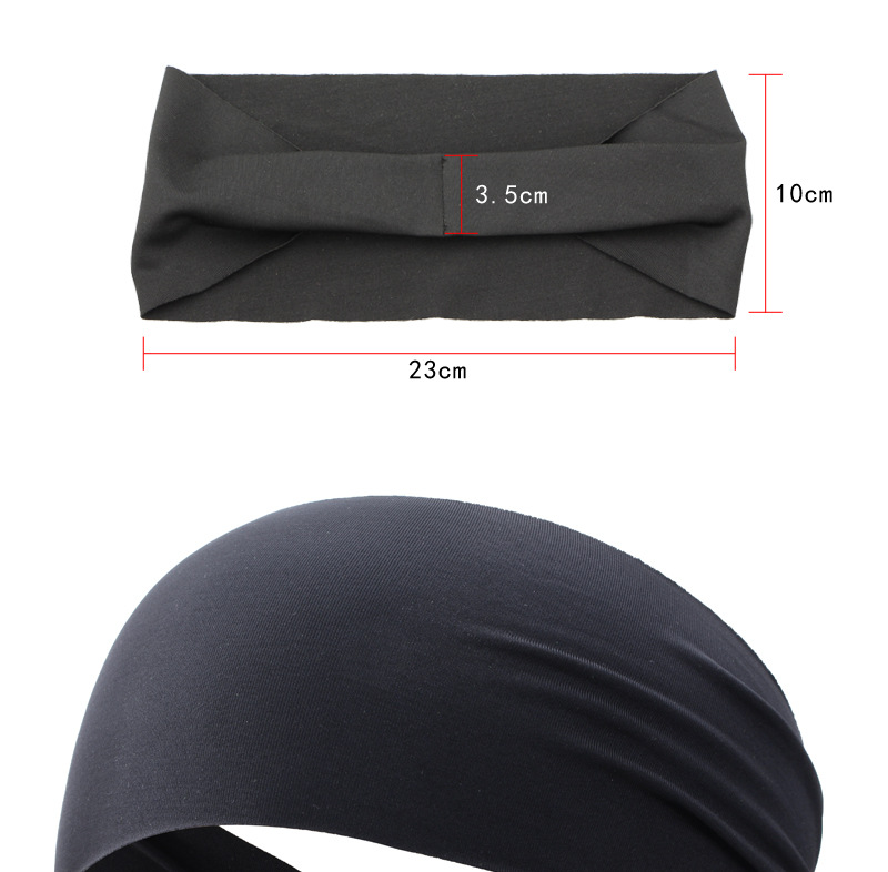 European And American Style Ultra-thin Sports Scarf Men's And Women's Running Quick-drying Headband Yoga Hair Band Outdoor Basketball Sweat-absorbent Headband display picture 2