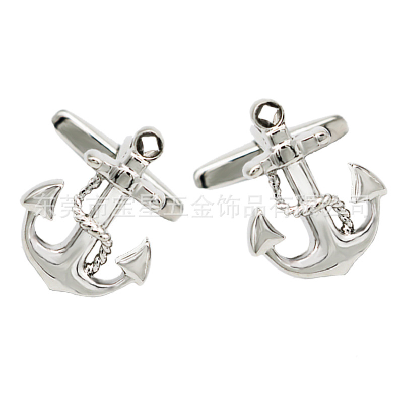 Spot anchor cufflinks European and Ameri...