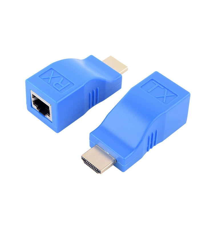 Factory wholesale HDMI single -port extender 30 meters HDMI to RJ45 mesh high -definition bastard support 1080p support 1080P