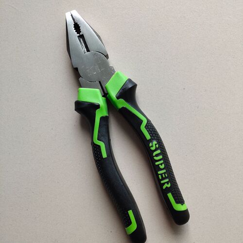 Factory direct supply 8-inch vise handle brushed flat-nose pliers labor-saving new industrial grade wire pliers