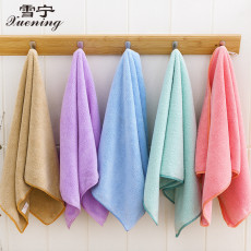Manufacturer high-density coral velvet 300 flat soft towel absorbent thickened face wash cloth gift customization