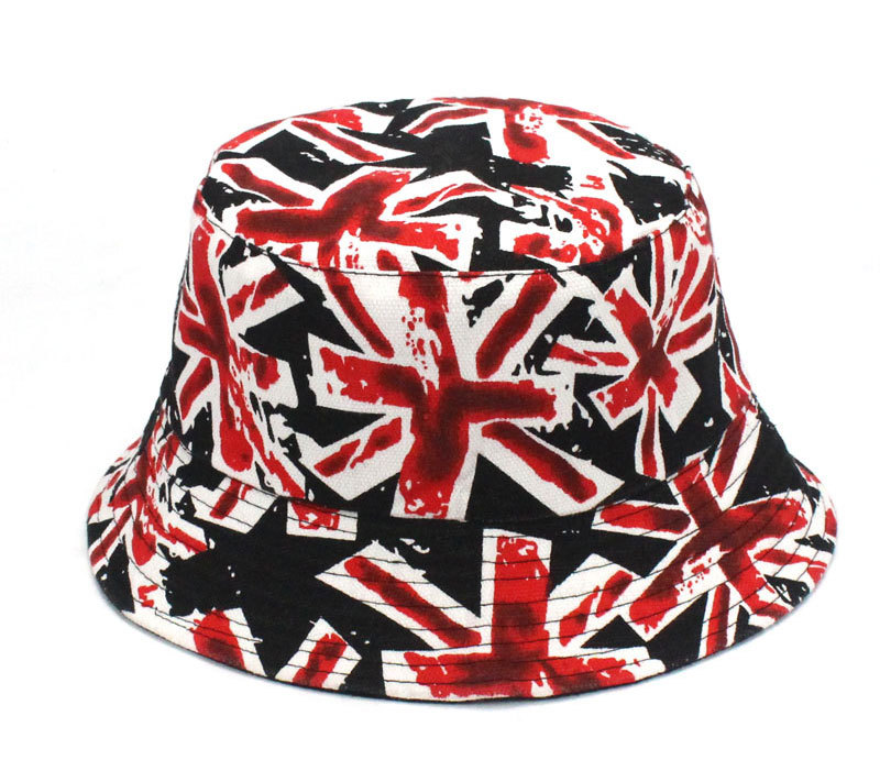 Cappello a pescatore donna leopardo con ricamo ananas_voghion.com