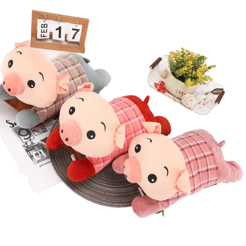 卡通热水袋毛绒充电防爆护宫暖肚子暖宝宝充电暖手宝萌萌小猪学生|ms