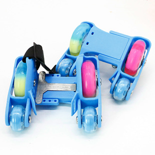 Children's skates Hot Wheels walking shoes four-wheel luminous wheel pu three-color luminous wheel walking Tools Factory wholesale