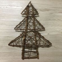 圣诞树花环 花店手工门挂花艺花环 圣诞节庆装饰品