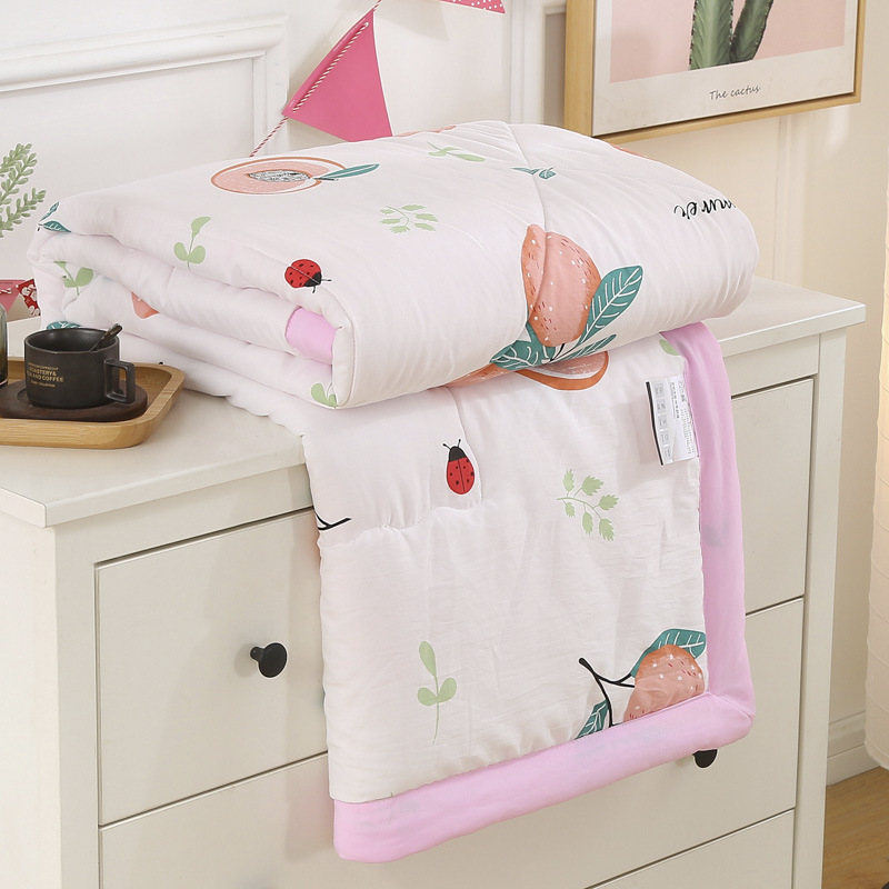 代理+V爆款夏季水洗棉三件套夏凉被子空调被可水洗亲肤被特价批发