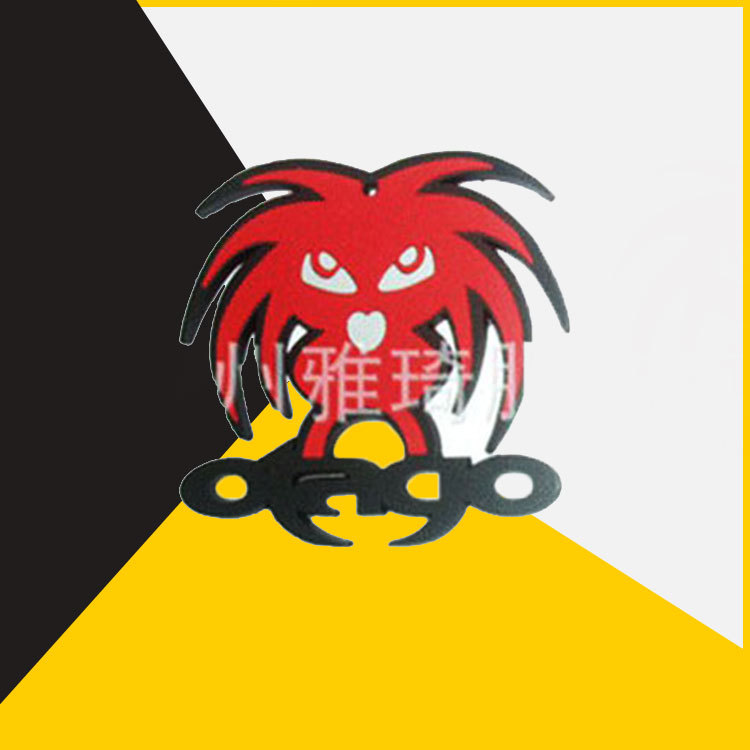 福州PVC胶章服装箱包鞋帽硅胶商标臂章 高品质滴塑软胶标橡胶标牌